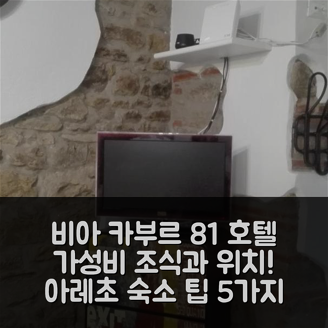 아레초 숙소 여행 호텔 추천 비아 카부르 81 호텔 | 가성비 뛰어난 조식과 위치 정보 5가지 팁