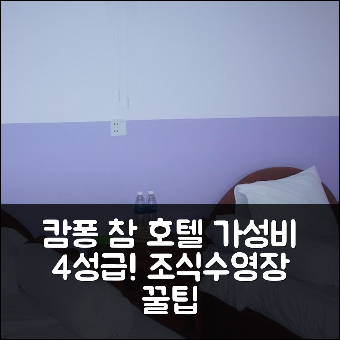 캄퐁 참 숙소 여행 호텔 추천 픽카르 추크 텝 호텔 | 가성비 뛰어난 4성급 조식과 수영장으로 즐기는 5가지 팁