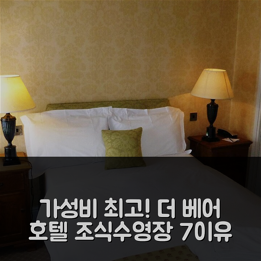 데비지스 숙소 여행 호텔 추천 더 베어 호텔 | 조식과 수영장으로 가성비 뛰어난 7가지 이유