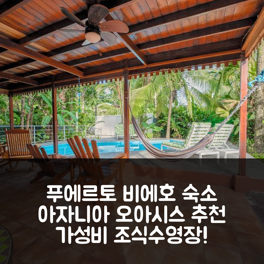 푸에르토 비에호 데 탈라망카 숙소 여행 호텔 추천 아자니아 오아시스 | 가성비 뛰어난 조식과 수영장 정보 7가지