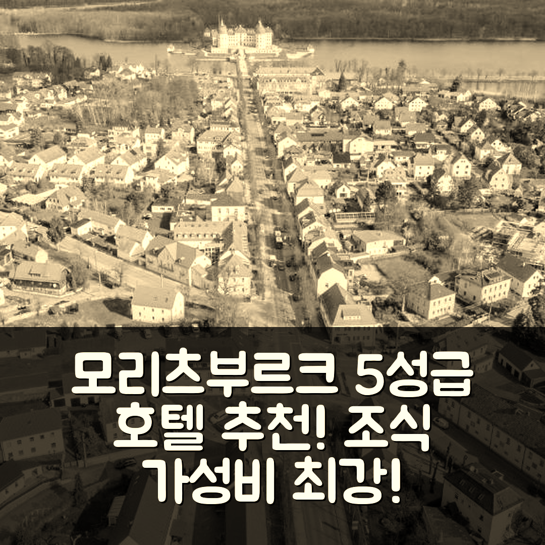 모리츠부르크 숙소 여행 호텔 추천 호프 튜르케 | 조식, 가성비, 5성급 위치 정보 7가지