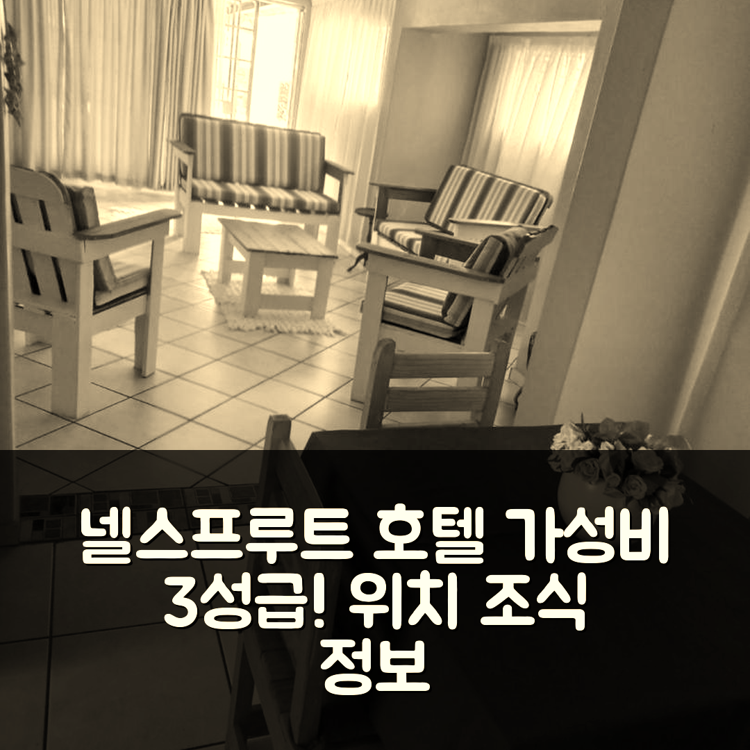 넬스프루트 숙소 여행 호텔 추천 와일드피어 호텔 | 가성비 최고의 3성급 위치와 조식 정보 5가지