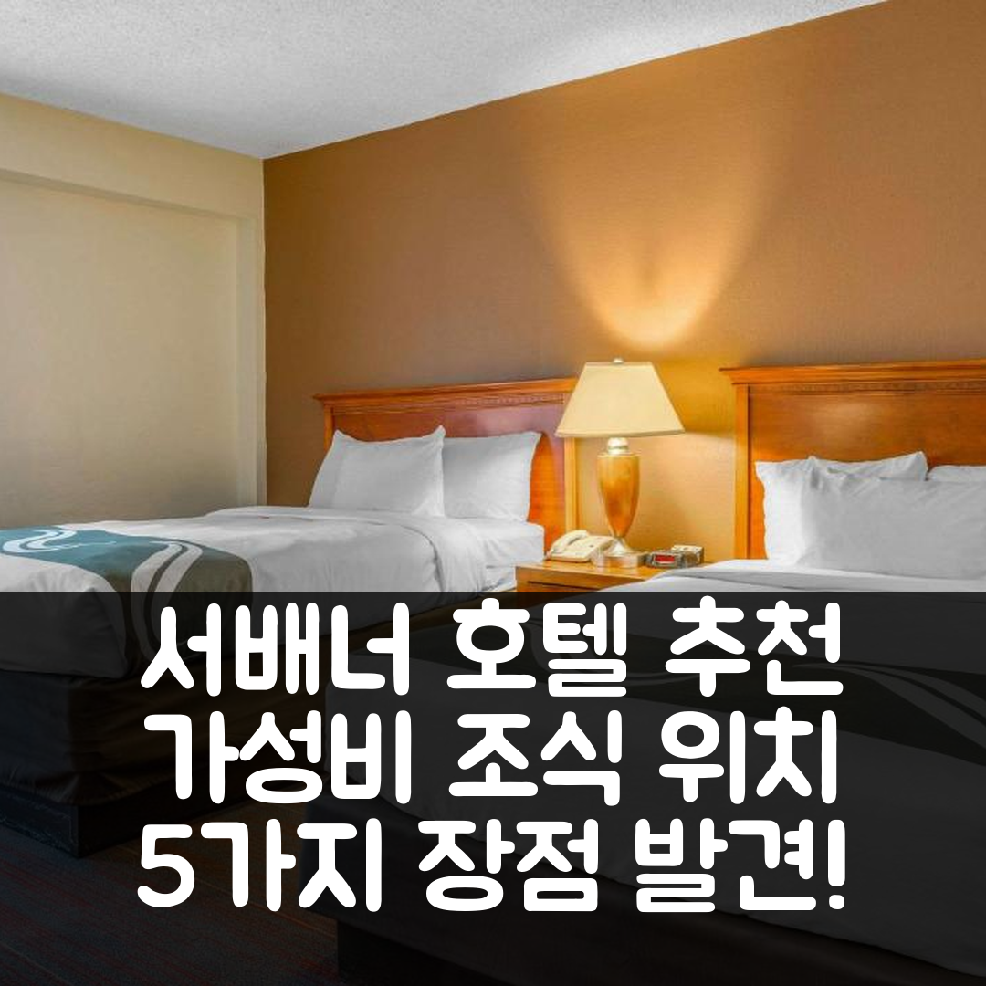 서배너 숙소 여행 호텔 추천 퀄리티 인 서배너 히스토릭 디스트릭트 | 가성비 뛰어난 조식과 편리한 위치의 5가지 장점