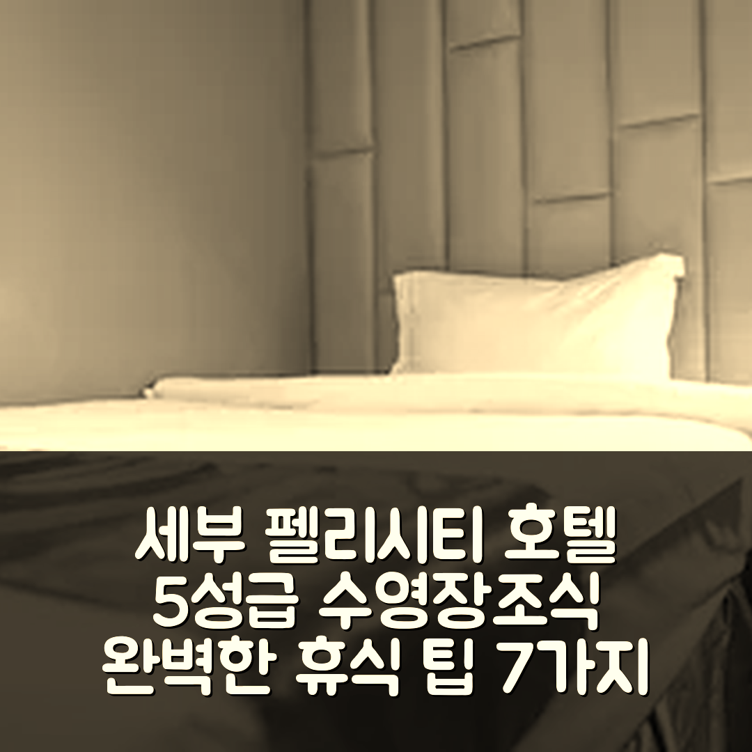 세부 숙소 여행 호텔 추천 펠리시티 아일랜드 호텔 | 5성급 수영장과 조식으로 완벽한 휴식 7가지 팁
