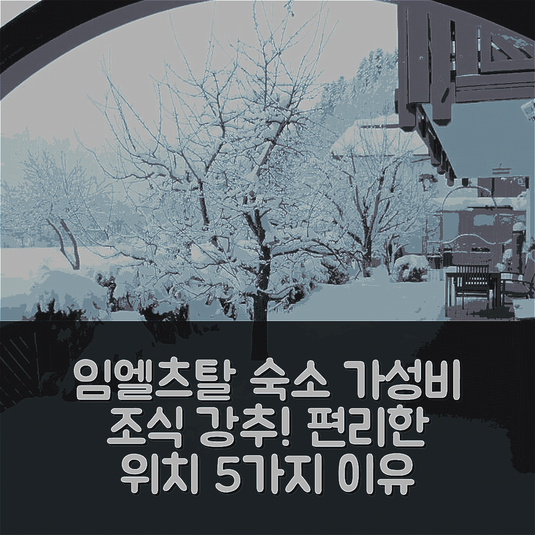 빈덴 임 엘츠탈 숙소 여행 호텔 추천 페어리언부웅 암 레인 | 가성비 뛰어난 조식과 편리한 위치 5가지 이유