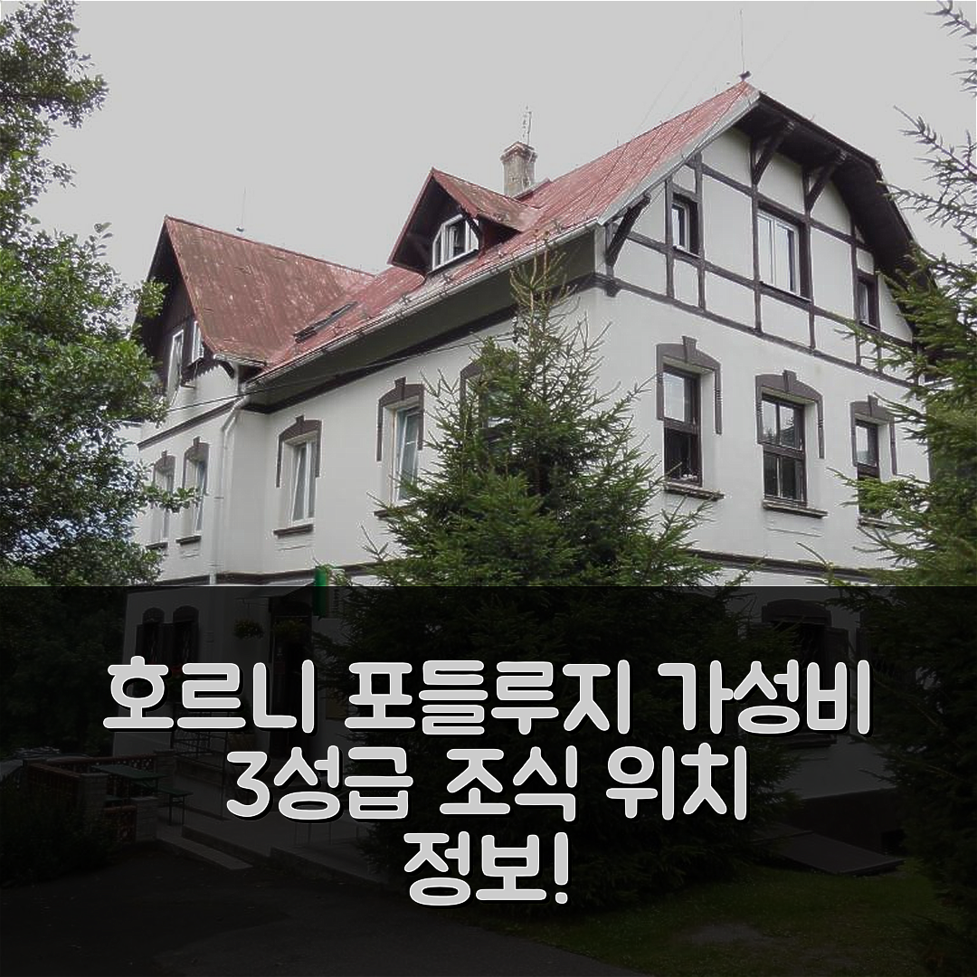 호르니 포들루지 숙소 여행 호텔 추천 펜지온 브라운 | 가성비 좋은 3성급 조식과 위치 정보 5가지