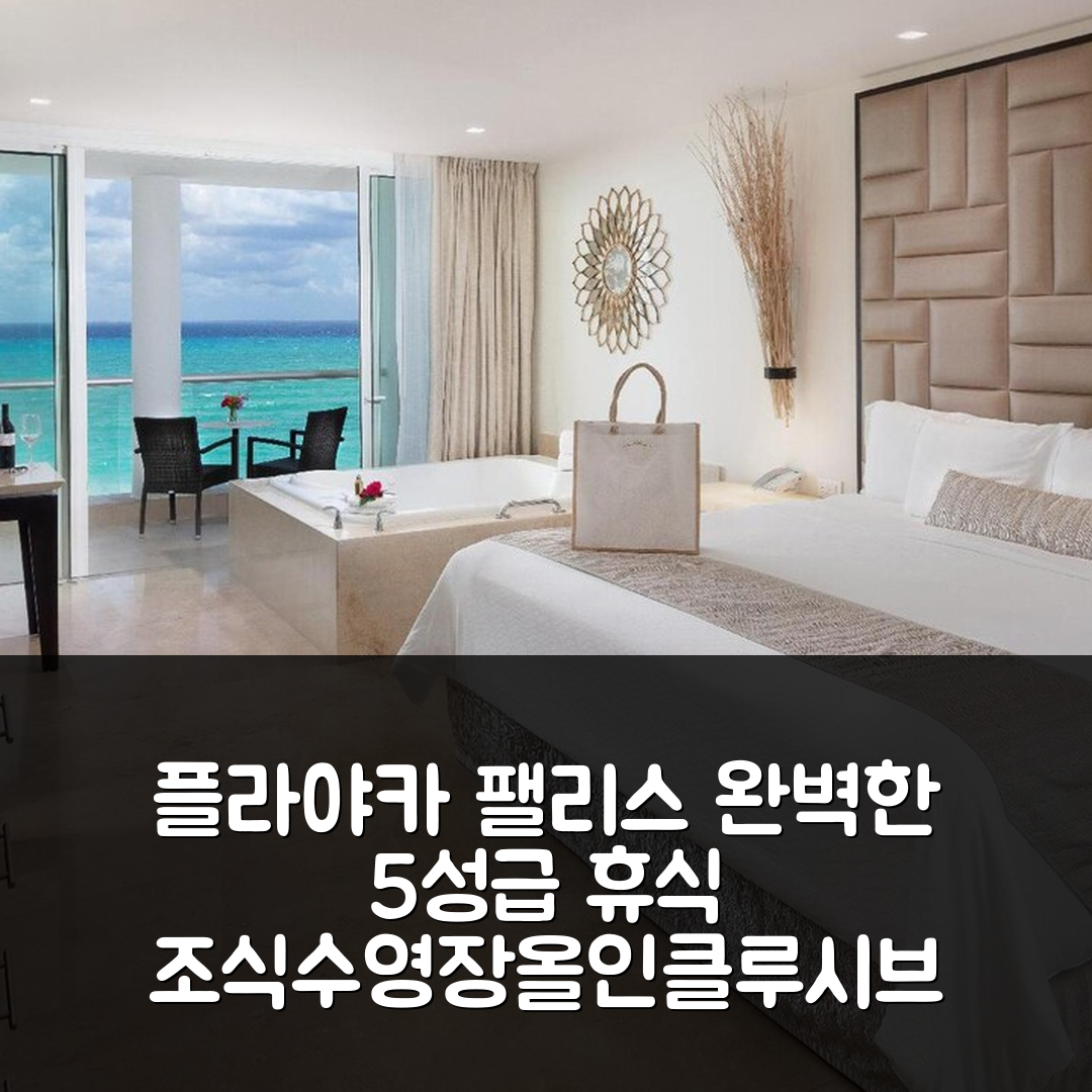플라야 델 카르멘 숙소 여행 호텔 추천 플라야카 팰리스 올 인클루시브 | 5성급 조식과 수영장을 갖춘 완벽한 휴식지 7가지 이유