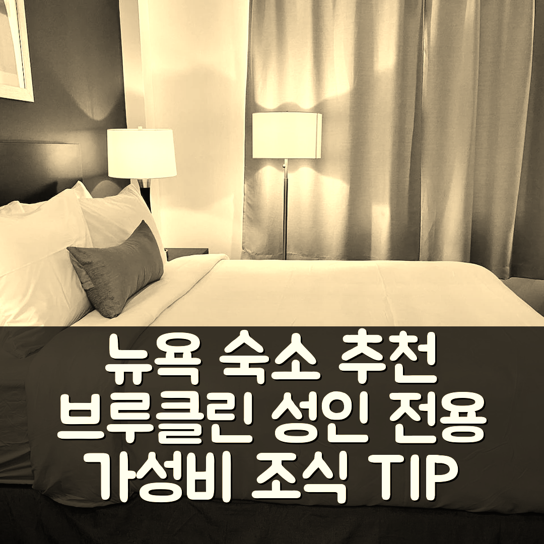 뉴욕 숙소 여행 호텔 추천 서피스 인 브루클린 | 성인 전용 가성비 최고의 조식과 위치 5가지 팁